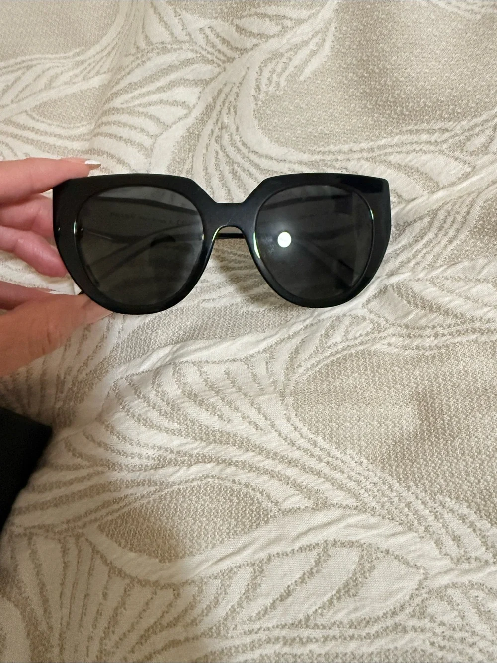 Prada Black Cat-Eye Sunglasses PR 14WS